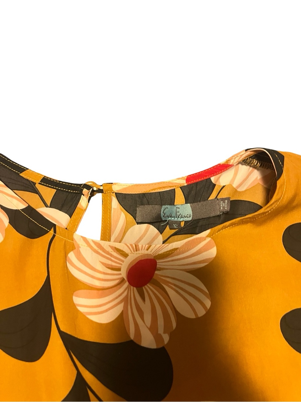 Eva Franco Anthropology Ikebana Flowered Top Size 12 - Picture 3 of 6